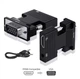 Конвертер перетворювач HDMI (мама) - VGA (тато) з аудіо Чорний (0660) - зображення 3