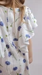 Летнее платье для девочки Mrou 86 см белое с васильками - изображение 5