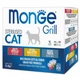 Вологий корм для котів Monge Grill Mix Sterilised 12 шт х 85 г - півник, форель та телятина - изображение 1