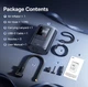 Автомобільний компресор Baseus GoTrip VA1 Max, 7500mAh, портативний насос, цифровий дисплей, для авто/велосипеда/м’ячів - зображення 7