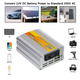 Портативный инвертор 220 Вт 12 V в 220 V с USB, автомобильный, для солнечных батарей и аккумулятора - изображение 3