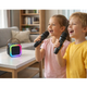 Мини-детское караоке K12 с 2 беспроводным микрофоном, портативная колонка с LED подсветкой BLACK - изображение 2