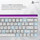 Клавіатура Ajazz NK68 Red Switch White USB-C (NK68-R-S-W) - зображення 12