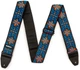Гитарный ремень Dunlop Jimi Hendrix Blacklight Fillmore Blue Strap - изображение 2
