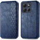 Чохол Deexe Rhombus Wallet для Motorola Edge 70 Fusion - Blue - зображення 2