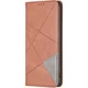 Чохол-книжка з кишеньками UniCase Geometric Pattern для Motorola Edge 70 Fusion - Brown - зображення 2