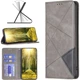 Чохол-книжка з кишеньками UniCase Geometric Pattern для Motorola Edge 70 Fusion - Grey - зображення 4