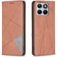 Чохол-книжка з кишеньками UniCase Geometric Pattern для Motorola Edge 70 Fusion - Brown - зображення 1