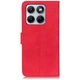 Чохол-книжка з застібкою KHAZNEH Retro Wallet для Motorola Edge 70 Fusion - Red - зображення 4