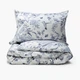 Пододеяльник MBM HOME "Жасминовый сад" 160x220 см сатин (BL-DC-25 PRINT/STRIPES) - изображение 7