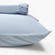 Простынь MBM HOME на резинке "Облака над морем" 90x200 см вареный сатин (BL-FS-61 SKY BLUE) - изображение 8