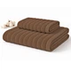 Комплект полотенец махровых 2 шт BEKI 1040-5/2 (50x90, 70х140) шоколадный - изображение 1