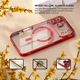 Чохол Wave Premium Metal Shining case with MagSafe (TPU) для Apple iPhone 17 Pro Max 6.9” Red - изображение 5