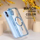Чохол Wave Premium Metal Shining case with MagSafe (TPU) для Apple iPhone 17 6.3" Light Blue - зображення 5