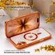 Чохол Wave Premium Metal Shining case with MagSafe (TPU) для Apple iPhone 17 6.3" Orange - зображення 6