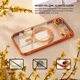 Чохол Wave Premium Metal Shining case with MagSafe (TPU) для Apple iPhone 17 Air 6.5" Orange - зображення 5