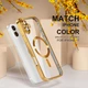Чохол Wave Premium Metal Shining case with MagSafe (TPU) для Apple iPhone 17 6.3" Gold - зображення 6