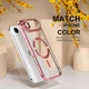 Чохол Wave Premium Metal Shining case with MagSafe (TPU) для Apple iPhone 17 Air 6.5" Pink - зображення 2