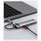 USB-хаб Baseus Metal Gleam Multifunctional 8-in-1 USB-C to 3xUSB-A/USB-C/HDMI/SD/TF/Ethernet Grey (CAHUB-CV0G) - зображення 15