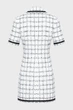 Жіноча біла твідова картата сукня Karl Lagerfeld 38 A3W13031 - изображение 2