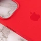 Чехол силиконовый Silicone Case Full Size для iPhone 11 Pro с микрофиброй внутри красный 37.Rose Red - зображення 6