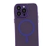 Чехол TPU PC Magnetic Matte для iPhone 13 Pro Max с MagSafe защита камеры темно-фиолетовый - зображення 4