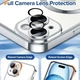 Чохол TPU Metallic Chrome Full Camera з MagSafe для iPhone 15 захист камери хром сріблястий - зображення 5