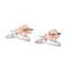 Серьги-гвоздики из красного золота Crystal Crown (з40067.1) - изображение 1