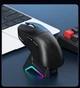Миша бездротова ігрова AULA SC610 ,PAW3311, 12000 DPI 2,4G+Bluetooth Black - зображення 3
