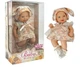Кукла Woopie Little Vintage 24 см в платье и шляпке зайчика (5906280656911) - изображение 5