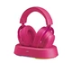 Наушники MCHOSE V9 Turbo+ Pink Беспроводная Игровая Гарнитура, Радиоканал/Bluetooth/3.5мм. Съемный Микрофон, RGB магнитная зарядная станция, 7.1 Virtual Surround Sound - изображение 3