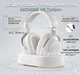 Наушники MCHOSE V9 Turbo+ Icy White Беспроводная Игровая Гарнитура, Радиоканал/Bluetooth/3.5мм. Съемный Микрофон, RGB магнитная зарядная станция, 7.1 Virtual Surround Sound - изображение 1