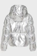 Жіноча срібляста куртка HOODED HIGH SHINE DOWN JACKET Michael Kors S 77B6594M42 - зображення 2