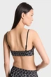 Чорний жіночий топ з візерунком EMPIRE LOGO TOP TRUE CROP Michael Kors 10 MS440G0E74 - зображення 2