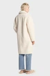 Жіноча біла шуба OVERSIZED TEDDY SHEARLING COAT Michael Kors XS 77B1384M52 - изображение 3