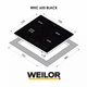 Варочная поверхность электрическая Weilor WHC 655 BLACK, черная стеклокерамическая компактная рабочая поверхность на кухню, Hi-Light - изображение 2