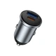 Автомобільний зарядний пристрій WIWU Nano Lite Wi-CC030 USB / Type-C 35W, Gray - зображення 3