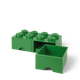 Pojemnik LEGO klocek z szufladami 8 Zielony (5711938029548) - obraz 6