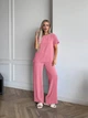 Жіночий легкий прогулянковий костюм (топ+штани) Uaclothes 50-52 Рожевий (like37673-181041358) - изображение 1