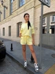 Жіночий прогулянковий костюм вільного крою (футболка+шорти) Uaclothes 42-44 Жовтий (like37671-181021349) - изображение 2