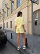 Жіночий прогулянковий костюм вільного крою (футболка+шорти) Uaclothes 42-44 Жовтий (like37671-181021349) - изображение 7