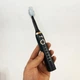 Электрическая зубная щетка Shuke SK-601 аккумуляторная. Ультразвуковая щетка для зубов + 3 насадки. Цвет: черный - изображение 2