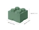 Pojemnik LEGO Klocek 4 Zielony oliwkowy (40031747) (5711938029616) - obraz 3