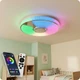 Люстра світлодіодна 517 Dlight RGB з пультом і колонкою 70Вт Білий (02150) - зображення 10