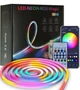 Розумна неонова світлодіодна стрічка RGB IC гнучка 5 м Bluetooth музична синхронізація USB SMD5050 водостійка пульт AND LED - зображення 1