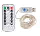 LED гирлянда новогодняя на занавесь, шторы USB 100LED с ДУ 10м цвет: мультиколор - изображение 3
