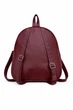 Рюкзак городской из экокожи с пайетками Zip-Zip 022 (25×22×7 см) бордовый - изображение 2