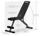 Складная скамья для тренировок Zipro Stride до 110 кг с регулируемой спинкой - зображення 14