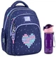 Рюкзак шкільний + пляшечка Kite Education Type Love K26-763M-2 - изображение 1