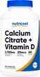 Кальция цитрат + витамин D Nutricost Calcium Citrate + Vitamin D, 180 Capsules - изображение 1